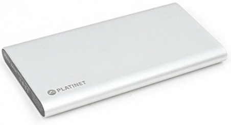 Зовнішній акумулятор Platinet 8000 mAh polymer 2xUSB silver (PMPB8PS)