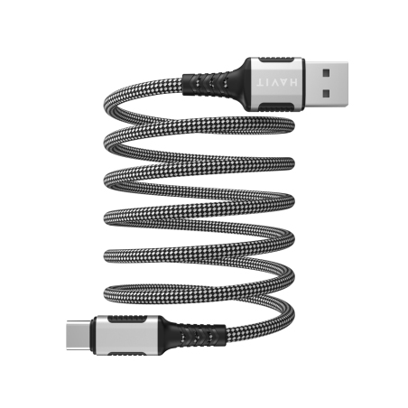 Кабель Havit HV-CB6300 USB to USB-C 3A Magnetic 1m Black