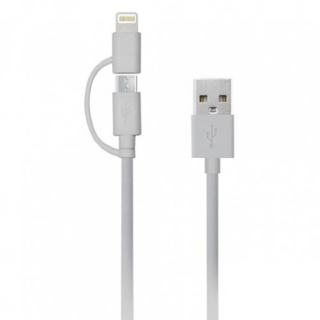 USB кабель Havit HV-CB610X microUSB + Lightning 1м