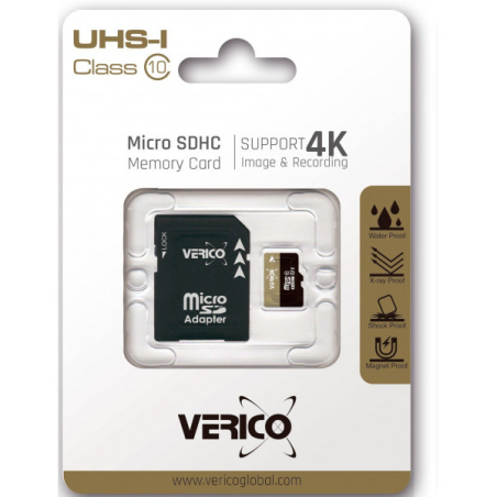 Карта пам'яті Verico 128 GB microSDXC UHS-I Class 10 + SD adapter 1MCOV-MAX9C3