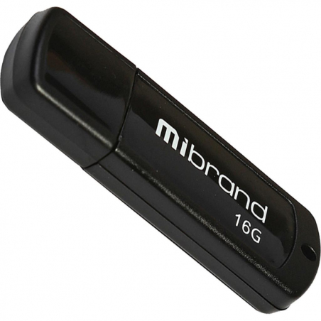 USB-флеш-накопичувач Mibrand 64 GB Grizzly Black (MI2.0/GR64P3B)