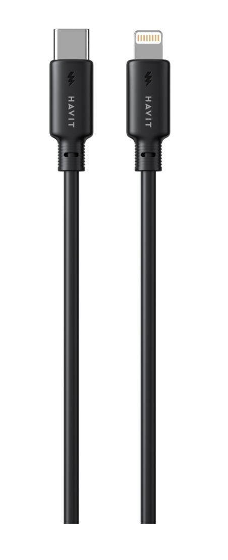 Кабель Havit HV-CB 304 C Lightning 3А 1м Black Кабель Havit HV-CB 304 C Lightning 3А 1м Black