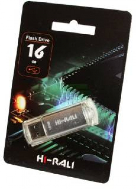 USB-флеш-накопичувач Hi-Rali 16GB Rocket series Silver 