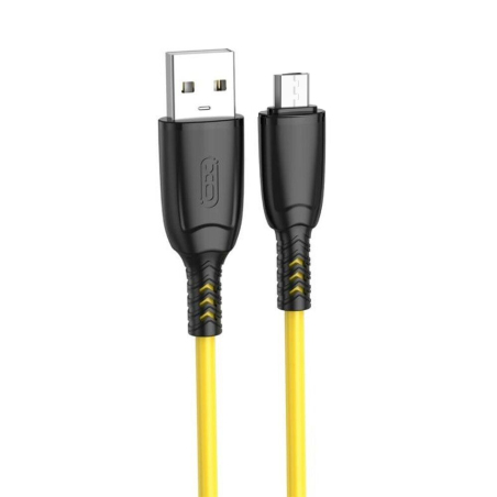 Кабель XO NB245 microUsb 2.4А 1м Yellow