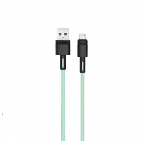 USB кабель XO lightning NBQ166 5A/1m Green