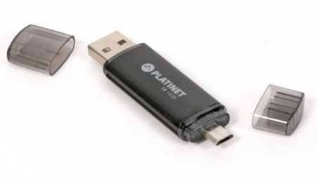 USB-флеш-накопичувач Platinet microUSB Plug PMFA16B USB-флеш-накопичувач Platinet microUSB Plug PMFA16B
