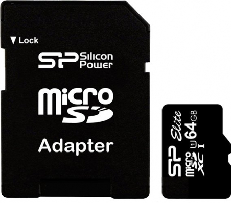 Карта пам'яті Silicon Power 64GB microSDXC Class 10 UHS-ISDR (SP064GBSTXBU1V10SP)