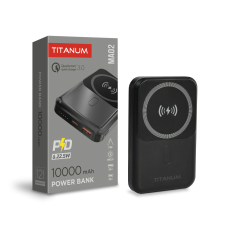 Повербанк Titanum MA02 10000mAh MA02 22.5W Black