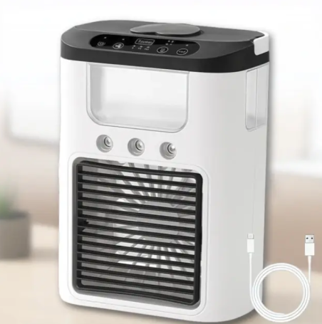 Міні-вентилятор із зволожувачем Ice Cooler K918 White/Black