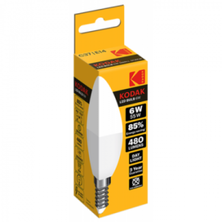 Світлодіодна лампочка Kodak С37 6W Е14 4100K (30419438/LIC-IK1)