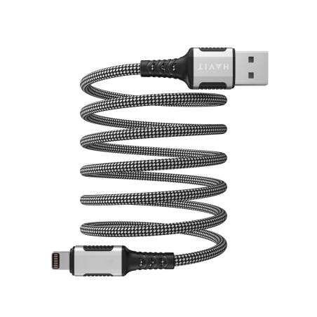 Кабель Havit HV-CB6299 USB to Lightning 2.4A Magnetic 1m Black
