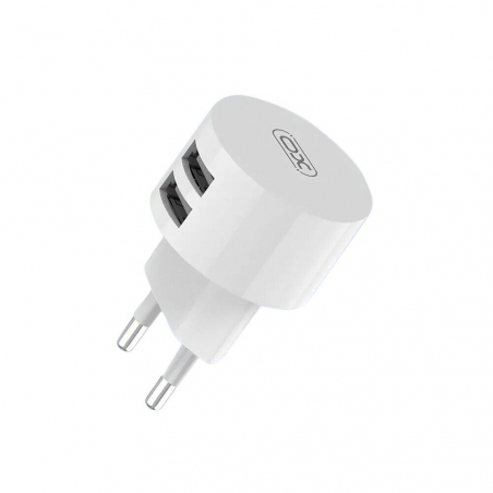 Зарядное устройство XO L62 2.4A/2USB + lightning White