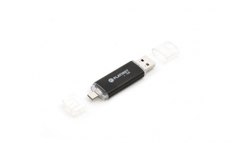 USB-флеш-накопичувач Platinet USB & microUSB Plug 16 Gb PMFA16B USB-флеш-накопичувач Platinet USB & microUSB Plug 16 Gb PMFA16B