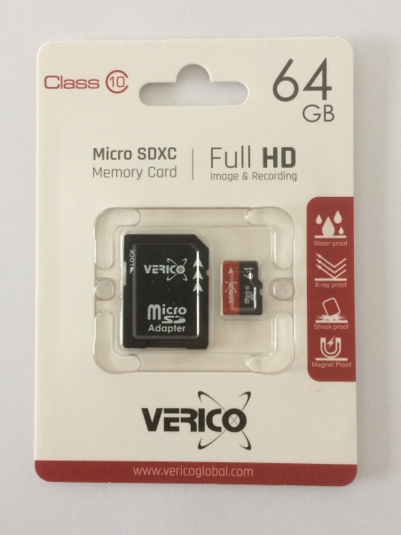 Карта пам'яті Verico MicroSDHC 64GB Class 10 + SD-адаптер (1MCOV-MAX863-NN)