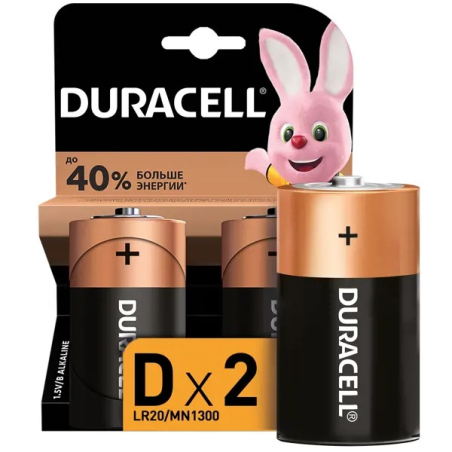 Батарейки Duracell LR20/D 2 шт.
