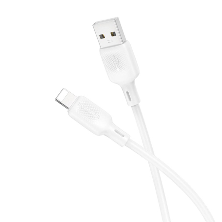 Кабель Borofone BX113 Lenny USB to Lightning 2.4A 1m White