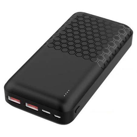 Зовнішній акумулятор Platinet PMPB20OP18B 20000 мАг Black