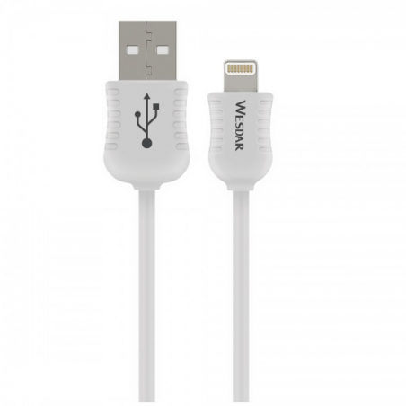 USB кабель Wesdar T31 Lightning 1m 2A White