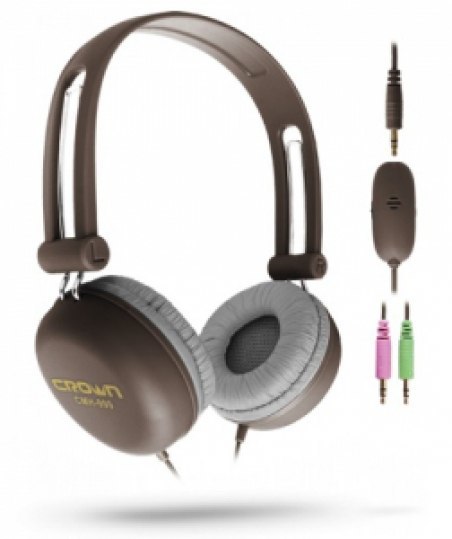 Наушники Crown CMH-999 Brown Наушники Crown CMH-999 Brown