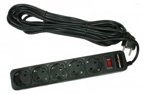 Мережевий фільтр LogicPower LP-X5/10 Black