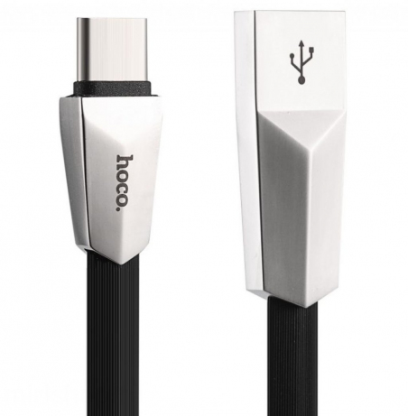 USB кабель Hoco X4 Zinc Alloy MicroUSB-USB 1.2m Black
