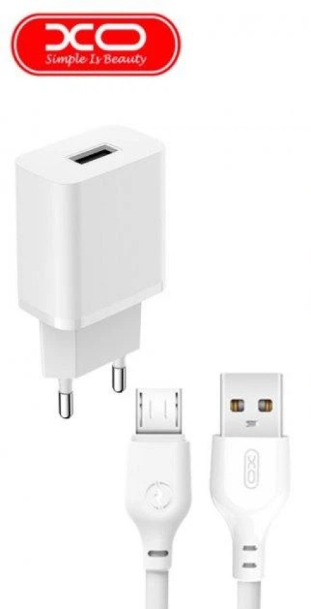 Зарядний пристрій XO L99 (EU) + кабель microUsb 