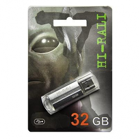 USB-флеш-накопитель Hi-Rali 32GB Corsair series Silver
