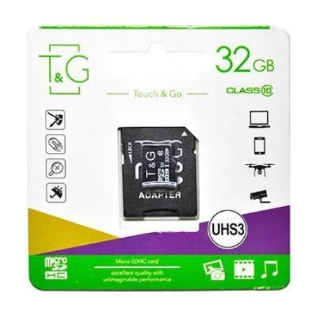 Карта пам'яті T&G 32GB microSDHC Class 10 UHS-3 + SD Adapter