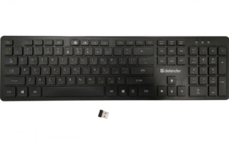 Клавіатура Defender Comfort MT UA Black (450950) Чорна