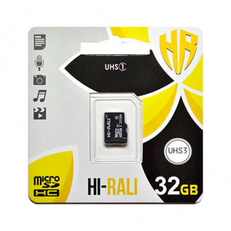Карта памяти Hi-Rali 32 GB microSDHC class 10 UHS-I HI-32GBSD10U1-00