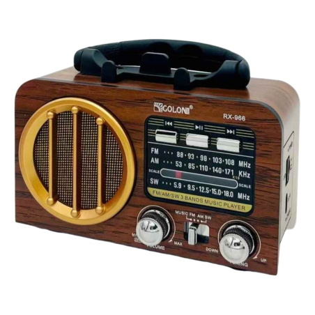 Радіо Golon RX-966 Gold Wood