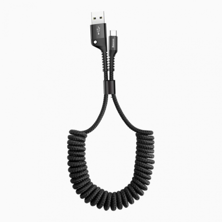 Кабель Baseus Fish Eye Spring Cable Type-C 2.0A 1m (CATSR-01 black) Black 