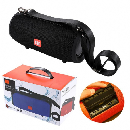 Портативна колонка Bluetooth T&G TG-125 Black