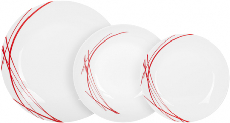 Столовий сервіз Arcopal Domitille Rouge P3363