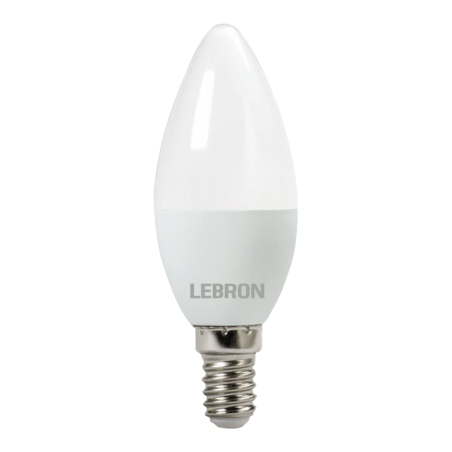 LED лампа Lebron L-C37 6W 4100K E14 White