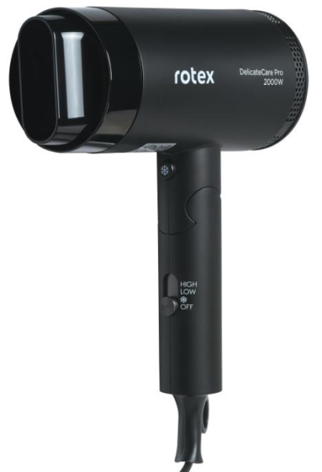 Фен Rotex RFF205-V DelicateCare Pro Black