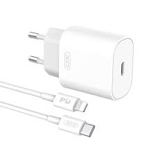 Зарядний пристрій XO-L91 EU 25W PD Type-C to Lightning White
