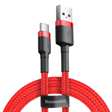 Кабель Baseus Cafule Type-C 2A 2м Red (CATKLF-C09)