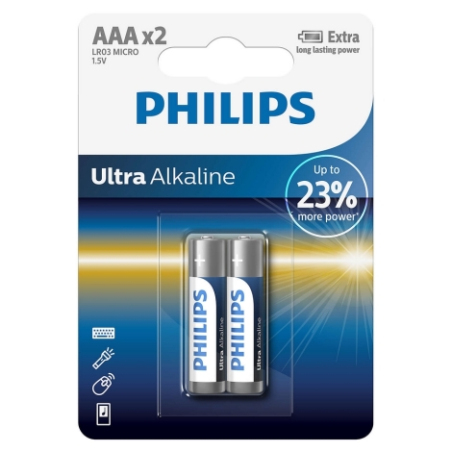 Батарейка Philips Ultra LR03E2B/10 
