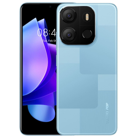 Смартфон Tecno POP 7 BF6 2/64GB 2SIM Capri Blue