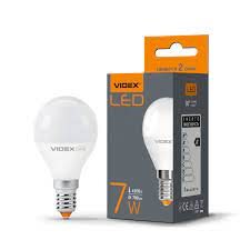 Світлодіодна лампочка VIDEX G45e 7W Е14 4100K 700Lm