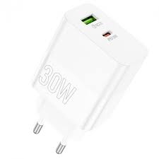 Зарядное устройство BOROFONE BA75Aм 1 USB 1 USB-C White