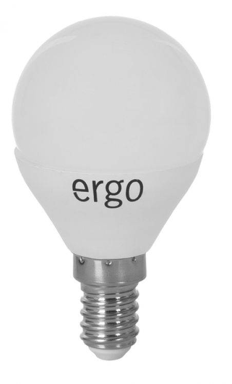Светодиодная лампа Ergo Standard G45 E14 5W 220V 4100K Нейтральный Белый