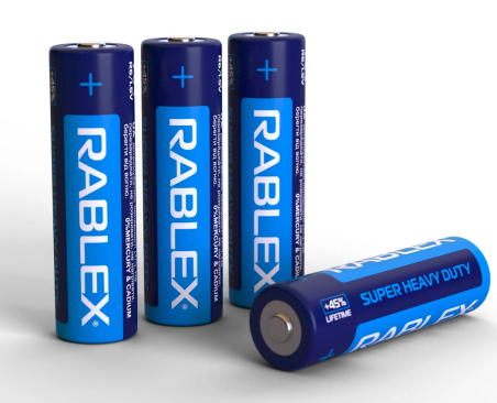 Батарейки Rablex AAA R03 Super Heavy Duty 4 шт Blue