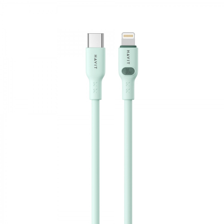 Кабель Havit HV-CB 6281 Type-C - Lightning 1м Green