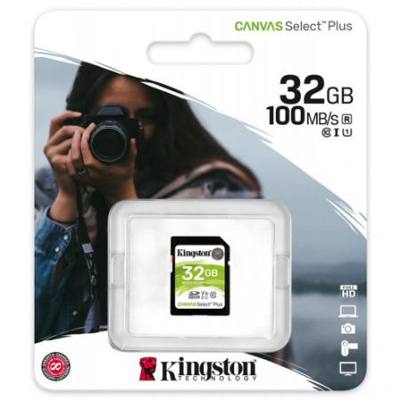 Карта пам'яті Kingston Canvas Select Plus Class 10 UHS-I U1 V10 (SDS2/32GB)
