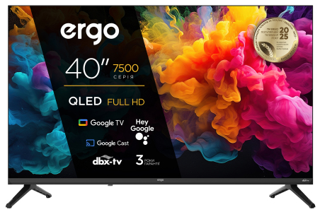 Телевізор QLED 40'' ERGO 40JFQ7500