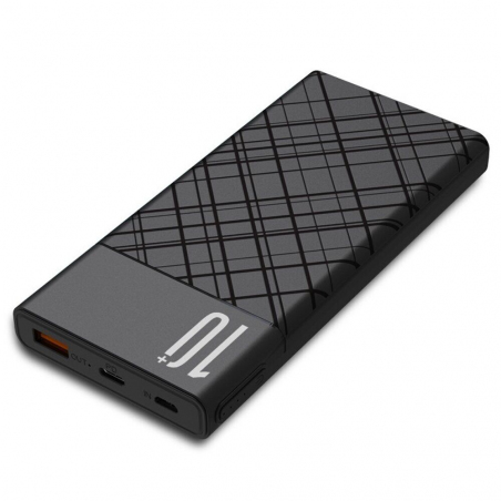 Внешний аккумулятор XO PR110 10000 mAh PD + QC 3.0 18W Black