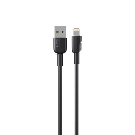 Кабель Havit HV-CB306C USB to Lightning 2.4A 1m Black