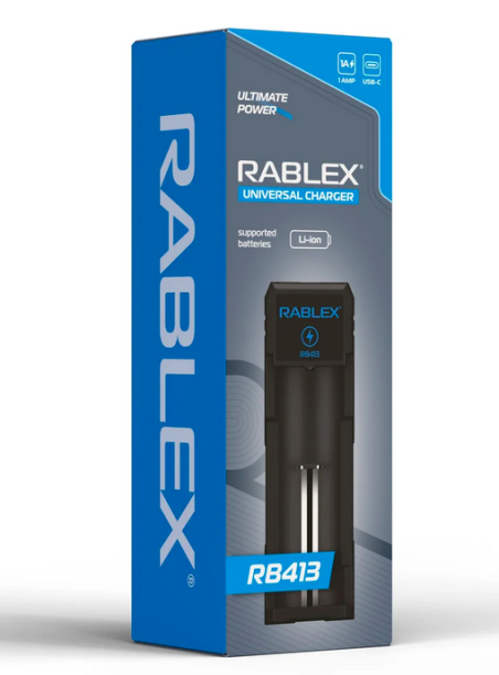 Зарядний пристрій для акумуляторів Rablex RB413 Black